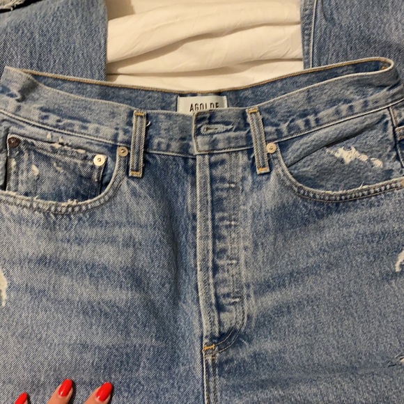 ARITZIA- 90S JEANS DISTRESSED SIZE 25 - Picture 4 of 11